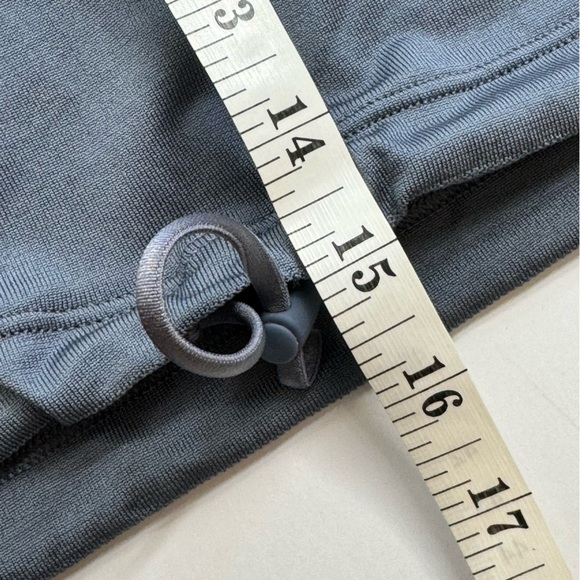 Gymshark Sweat Seamless Long Sleeve Crop Top Evening Blue Size Large - Picture 7 of 9